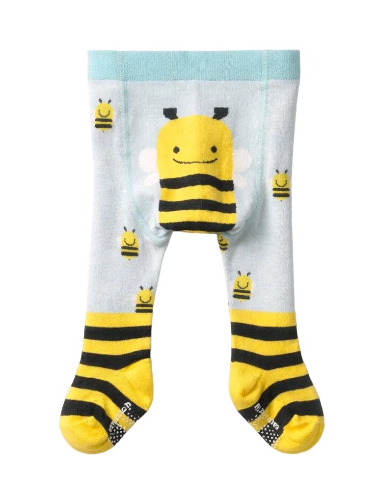 Adorable Bee Patterned Kids Tights